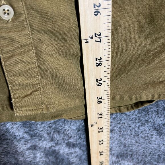 DUER Shirt Mens 2XL Brown Long Sleeves Blue Collar Workwear Button Up Comfort - Picture 7 of 8